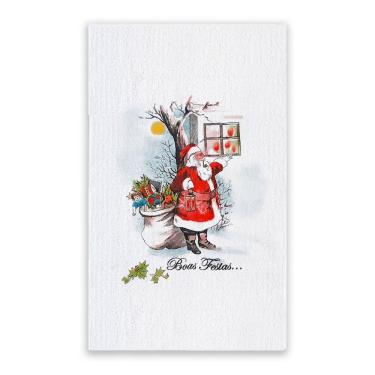 Imagem de Pano De Prato Natal Gigante Algodão 75cm X 52cm