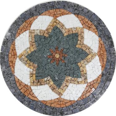 Imagem de Mandala Indiana Piso Mosaico Ii