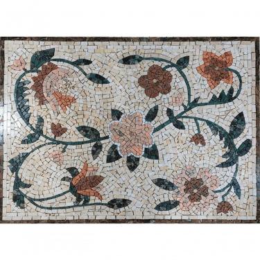 Imagem de Mandala Mosaico Floral Fantasia Tamanho 100x150cm