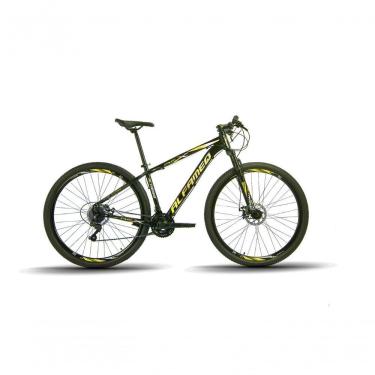Imagem de Bicicleta Aro 29 Alfameq Afx Alumínio 21v Freio A Disco Garfo Com Suspensão - Preto-amarelo Tam.19