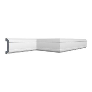 Imagem de Kit Com 10 Barras Roda Meio Cw13 Perfil De Poliestireno Linha Homestar 20m Branco