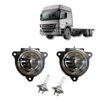 Imagem de Kit Farol Auxiliar Compatível Mercedes Atego + Lâmpada H7