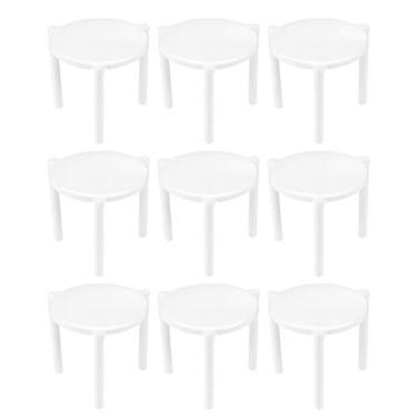 Imagem de Toyvian Tripé De Pizza Plástico Branco Com 100 Peças Para Empilhar Em Caixas Contêiner Restaurante