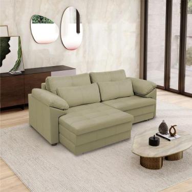 Imagem de Sofá Retrátil Elétrico Sala de Estar Nolan Bipartido 250cm Conforto Pr