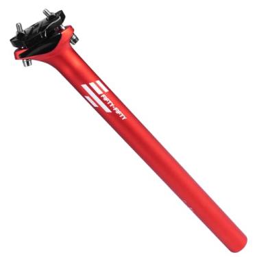 Imagem de FIFTY-FIFTY Canote De Selim Para Mountain Bike, Liga Alumínio 27,2/30,9/31,6 Mm, Comprimento 350 Mm Bicicleta Estrada, E-Mtb (31,6 Vermelho)