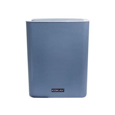 Imagem de Lixeira inteligente automatica c/ sensor de aproximacao - 14 litros - 