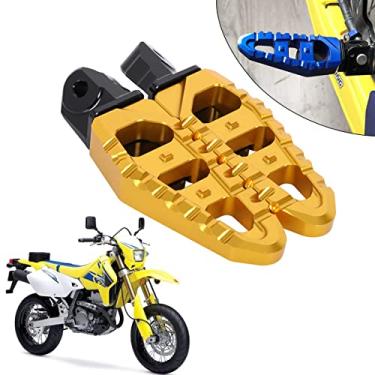 Imagem de AnXin Apoio Para Os Pés Do Passageiro Da Motocicleta, Traseiros Drz400 Drz400S 00-23 Drz400Sm 05-23 Gsxr600 97-00 Gsxr750X 96-99 Gsf600S Sv650/S 99-02 Tl1000S 97-01 Tl1000R 97-03 Dourado