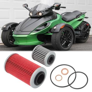 Imagem de WIKIBB Filtro de óleo Can-Am Spyder SE5 com filtro Trans estendido com kit de vedação
