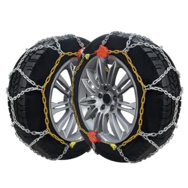 Imagem de BDELI 232805 Correntes Ajustáveis Para Pneus De Neve Caminhonetes Leves, Suvs, Carros, Picapes, Pacote Com 2 Unidades Picapes Antiderrapantes Inverno 245/70R19,5 255/70R18 255/80R17 265/60R20 275/50