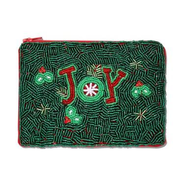 Imagem de PHALIN Porta-Moedas De Natal Para Mulheres, Bolsa Contas Holly Jolly, Be Merry Joy, Carteira Trocados Feita À Mão Com Zíper, Acessórios Roupas E Presentes (Estilo B)