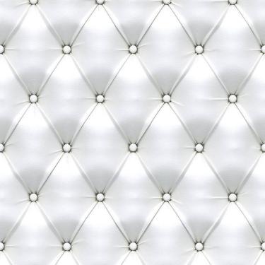 Imagem de Kit 3 Rolos Papel De Parede Adesivo Couro Branco 3,0M