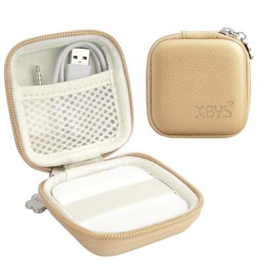 Imagem de Linpr Estojo para leitor de cartão quadrado sem contato e leitor de chip (1ª/2ª geração), mini bolsa rígida de transporte, serve para scanner de cartão de crédito, cabos USB e pequenos acessórios