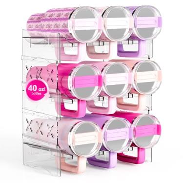 Imagem de JYPS Organizador de copo de garrafa de água para armário empilhável, Stanley 1,134 g com organizador de copo com alça, suporte de garrafa de água grande, acessórios de copo Stanley para organizadores