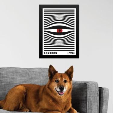 Imagem de Quadro Arte Bauhaus - Olho Espião 45x34cm - Quadros On-line, Moldura b
