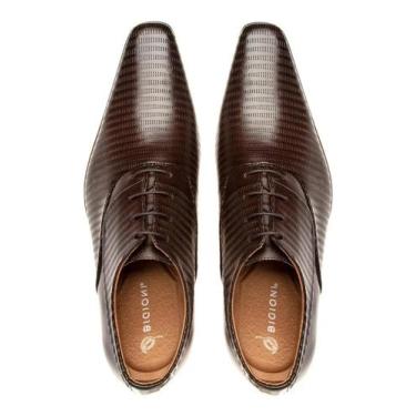 Imagem de Sapato Social Masculino Estilo Italiano Bigioni Premium em couro e sol