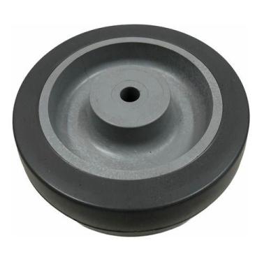 Imagem de Roda 4pol. 412 BP PVC Cinza Anti Risco 65kg Eixo 5/16 - RODILINE
