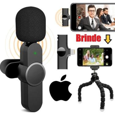 Imagem de MIcrofone Wireless Lapela Sem Fio Compatível Ios Universal Omnidirecio