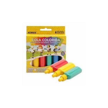 Imagem de Cola Colorida Acricor 6 Cores Acrilex