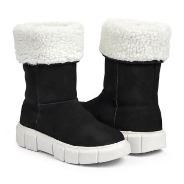 Imagem de Bota Feminina de Inverno para Neve em Couro em Lã Impermeáv - Oslo Inv