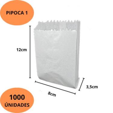 Imagem de Saco Papel Pipoca Mono N.1 8cm x 13,5cm C/1000 Un - BIGPEL