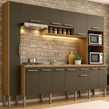 Imagem de Cozinha Completa 6 Peças com Torre Quente e Paneleiro Realeza - Móveis