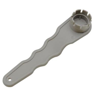 Imagem de MTQY Chave de válvula de parafuso de PVC cinza com oito dentes 16 x 3,9 x 2,4 cm inflável barco caiaque surf paddleboard bocal ferramenta de fixação adequada para SUP