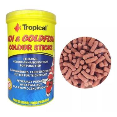 Imagem de Ração P/ Peixe Koi & Goldfish Colour Sticks 80g Tropical