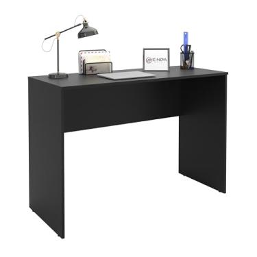 Imagem de Mesa para Escritório Escrivaninha Home Office e Estudo 110 cm Ideal para Notebook (Preto)