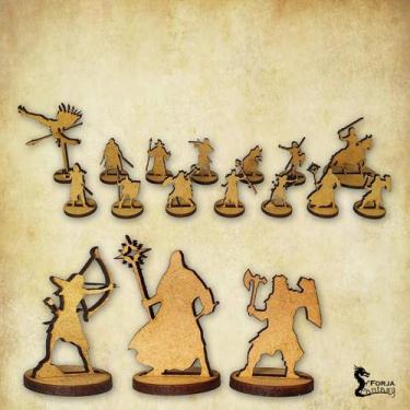 Imagem de Miniaturas MDF- Heróis - RPG - Forja Fantasy
