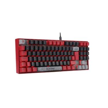 Imagem de Teclado Redragon World Of Warcraft Horda Preto E Vermelho Switch Blizzard LED