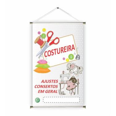 Imagem de Banner pronto Costureira BA 119 medida 45x70 cm arte pronta