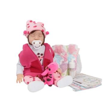 Imagem de Bebê Reborn Vinil Look Fofo Com Mamadeira Completa - Cegonha Reborn Do