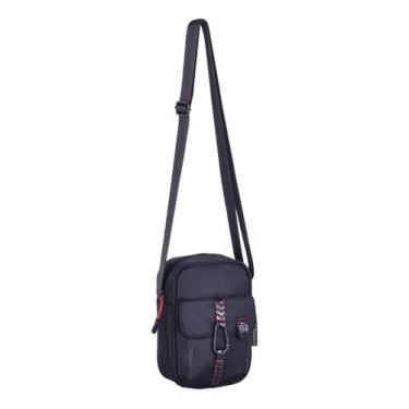 Imagem de Bolsa Transversal Shoulder Bag Flamengo Original Clio Style, Preto, Fl