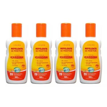 Imagem de 4 Repelentes Anti Mosquitos Base Icaridina Free Inset 100ml