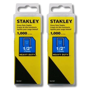 Imagem de 2 Grampos Grampeador Stanley Heavy Duty 12mm 1/2 Pol. Tapeceiro Marcen