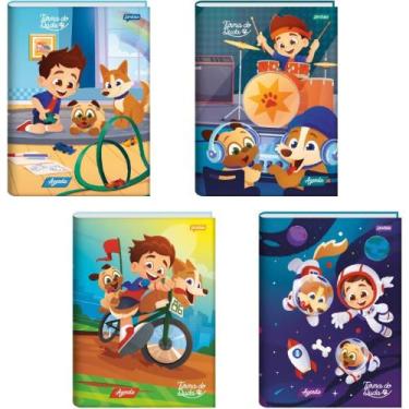 Imagem de Agenda Permanente Turma do Duda Escolar Capa Dura 192 Páginas - Pacote