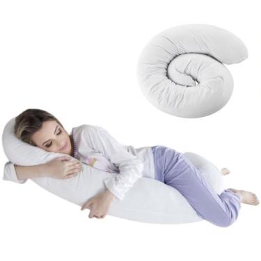 Imagem de Travesseiro Corpo Minhocão Para Gestante 25X150 Fibrasca