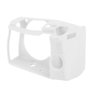 Imagem de Diyeeni Protetor de Caixa da Câmera para ZVE10 M2, Capa de Proteção contra Câmeras de Silicone, Manuseio Confortável, Manga de Estojo Macio e Slim Slim de Scratch Digital para Câmeras (Branco)