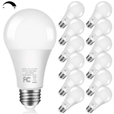 Imagem de Lâmpadas LED GOZIG 14W 1500LM 100W equivalentes a 5000K, pacote com 12