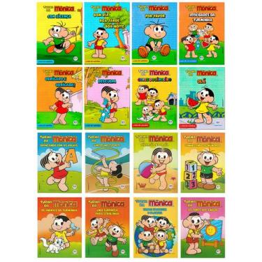 Imagem de Kit Turma da Mônica 16 Livrinhos (Histórias, Atividades e Colorir) - C