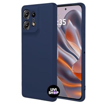 Imagem de Capa Case Capinha Compatível Motorola G75 Silicone Com Bordas Elevadas Aveludada Forro Premium (AZUL MARINHO)