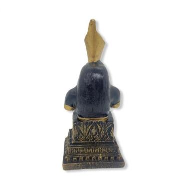 Imagem de Escultura Busto Hórus Dourado16,5 Cm Em Resina