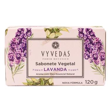 Imagem de Sabonete em Barra Vegetal Vyvedas Lavanda 120g