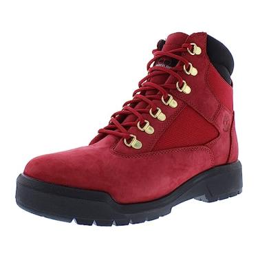 Imagem de Timberland Bota de campo masculina 15,24 cm, Vermelho/preto, 11