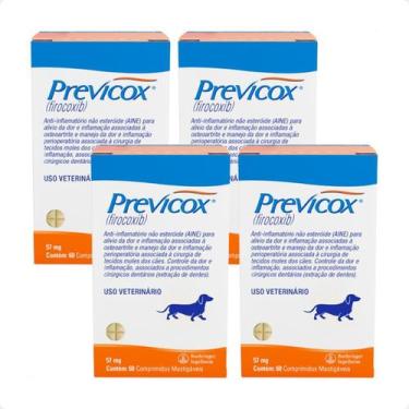 Imagem de Combo 4 Previcox 57mg Anti-Inflamatório Boehringer Ingelheim - 60 comp