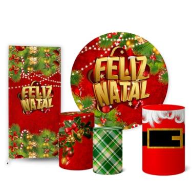 Imagem de Trio Capas Cilindro + Painel Sublimado + Lateral Natal (K2NAT0061)