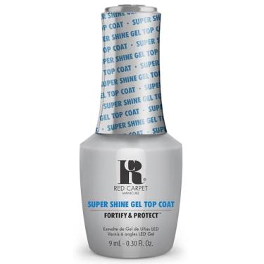 Imagem de RC Red Carpet Manicure F&P Super Shine Top Coat – Top Coat de gel de alto brilho com vitamina A e biotina para brilho e durabilidade de longa duração – Secagem rápida, perfeita para uso profissional e
