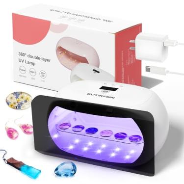 Imagem de ButiResin Luz UV para resina | Anel de cura de camada dupla de 360° | Design magnético de defletor UV | Temporizador de dupla face (1/3/5 min) | Lâmpada de cura rápida 56-LED 60W | Alimentado por USB