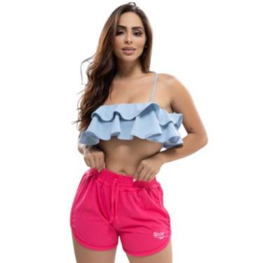 Imagem de Short Feminino Casual Piscina Esporte Confortável Resistente - Naimus,