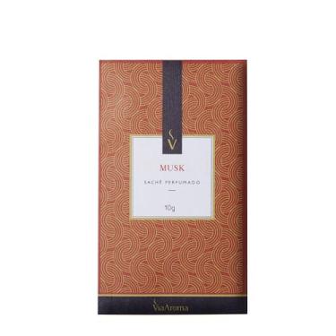 Imagem de Kit 10 Saches Perfumador Aromatizador Via Aroma - MUSK - 10G